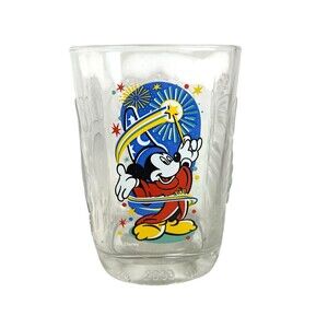 McDonalds Walt Disney World Mickey Mouse 2000 Fantasia Sorcerer Glass Epcot